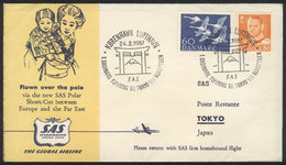 DENMARK: 24/FE/1957: First S.A.S. Flight Copenhagen-Tokyo Via The North Pole, With Special Markings And Tokyo Arrival Ha - Sonstige & Ohne Zuordnung