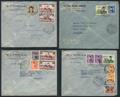 EGYPT: 12 Covers Sent To Argentina In 1946, Most By Airmail, Nice Postages, Very Fine Quality! - Sonstige & Ohne Zuordnung