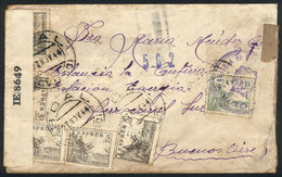 SPAIN: Cover Sent From BOAL To Argentina On 27/NO/1944, With Double Censorship (local + Allied), Very Nice! - Otros & Sin Clasificación