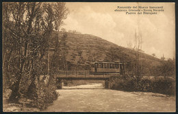 SPAIN: GRANADA: The New Electric Railway Granada-Sierra Nevada, Blanqueo Bridge, VF Quality - Autres & Non Classés