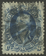 UNITED STATES: Sc.71, 1861/2 Washington 90c. Blue, Used, VF Quality! - Other & Unclassified