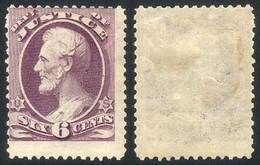 UNITED STATES: Sc.O28, Mint Hinged, Thin Hard Paper, Printed By The Continental Bank Note Co., VF Quality, Catalog Value - Dienstmarken