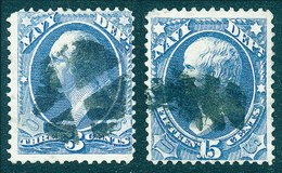 UNITED STATES: Sc.O37 + O42, Used, Very Fine Quality, Catalog Value US$100. - Officials