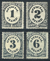 UNITED STATES: Sc.O47/O50, The First 4 Values Of The Set, Mint With Gum (the 2c. Without Gum), Catalog Value US$78. - Officials