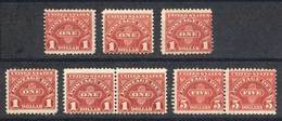 UNITED STATES: OFFICIAL STAMPS: Small Lot Of Sc.J77 And J78, Mint Original Gum, Fine To VF Quality, Catalog Value US$280 - Officials
