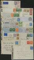 GREAT BRITAIN: 15 Covers Sent To Argentina Between 1940 And 1944, Including Varied Postages And Interesting CENSOR Marks - Otros & Sin Clasificación