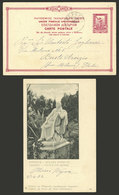 GREECE: 10c. Postal Card With View Printed On Back: Statue Of Byron", Sent From KEPKYPA To Italy On 27/AP/1892, Very Fin - Other & Unclassified