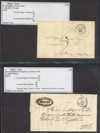 ITALIA: Italian States, Sardinia, Toscana, Modena, Parma And Papal States: Collection Of 44 Letters With Pre-stamp Marki - Unclassified