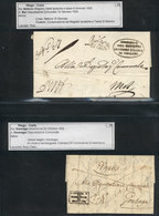 ITALY: Collection Of 56 Letters With Pre-stamp Markings And Stampless Letters (used Between 1846 And 1872), In General O - Lombardy-Venetia