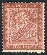 ITALY: Sc.25, 1863/77 2c. Mint Never Hinged, VF Quality, Catalog Value US$80. - Ohne Zuordnung