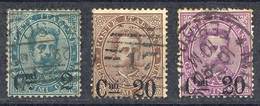 ITALY: Sc.64/66, 1890/1, Complete Set Of 3 Surcharged Values, VF, Catalog Value US$114. - Unclassified