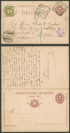 ITALY: 7½c. Double Postal Card With ATTACHED PAID REPLY Sent From Busto Arsizio To Switzerland On 20/FE/1901, With Swiss - Non Classificati