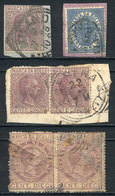 ITALY: Small Lot Of Revenue Stamps, Some On Fragment And POSTALLY USED, Very Interesting Group! - Sin Clasificación