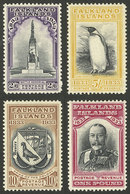 FALKLAND ISLANDS/MALVINAS: Sc.73/76, 1933 Centenary Of British Occupation, The 4 High Values Of The Set, Excellent Quali - Falkland Islands