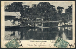 PARAGUAY: Puerto Del Panadero, Boats, Used Circa 1903, VF Quality - Paraguay