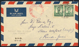 SOUTHERN RHODESIA: Airmail Cover Sent From Salisbury To Rio De Janeiro On 7/JA/1951 (unusual Destination), With Interest - Autres - Afrique
