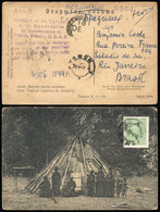 RUSSIA: Postcard Sent From TOMSK To Brazil On 26/NO/1928, VF Quality! - Other & Unclassified