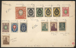 RUSSIA: Lot Of Old Used And Mint Stamps On 7 Stock Cards, Including Several Very Scarce Examples Of High Catalog Value,  - Autres & Non Classés