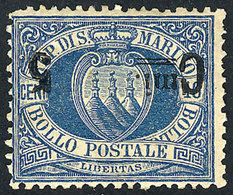 SAN MARINO: Sc.25a, With INVERTED OVERPRINT Variety, VF Quality! - Sonstige & Ohne Zuordnung