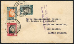 SOUTH AFRICA: Cover Sent From Cape Town To The Canary Islands (Spain) On 23/JUN/1937, With Censor Mark Applied At Destin - Sonstige & Ohne Zuordnung