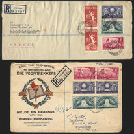 SOUTH AFRICA: 2 Covers Used In 1949, Nice Postages! - Other & Unclassified