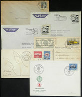 SWITZERLAND: 6 Covers Or Cards Of 1921 To 1962, With Some Interesting Postages, Thematic Postmarks, Etc., One With Defec - Otros & Sin Clasificación