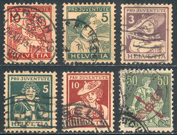 SWITZERLAND: Small Lot Of Old Used Stamps, General Quality Is Fine To VF, Sc.B4/B6 With Minor Thin On Reverse, Catalog V - Otros & Sin Clasificación