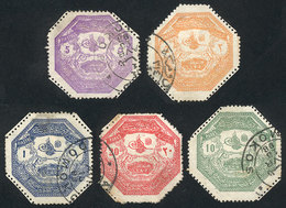 TURKEY - TESALIA: Sc.M1/M5, 1898 Complete Set Of 5 Used Values, VF Quality! - Otros & Sin Clasificación