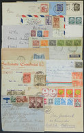 WORLDWIDE: 12 Covers, Cards, Fronts, Etc. Of Varied Countries And Periods, Some With Defects, Low Start! - Other & Unclassified