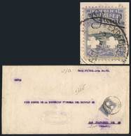 URUGUAY: Cover Sent To Brazil On 20/MAR/1920, Franked By Sc.O126 With Two Clover Punch Holes, Postmarked "EXPEDICIÓN OFI - Uruguay