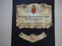 Bourgogne Hautes Côtes De Nuits "Les Dames Huguettes" 1997 - Domaine Guenot à Chaux - Bourgogne