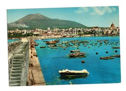 TORRE ANNUNZIATA - OPLONTI :  IL Porto E Vesuvio -  Viaggiata  29.10.1976 - Torre Annunziata