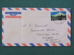 New Zealand 1971 Cover To England - Mountain - Covers & Documents