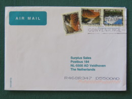 New Zealand 2001 Cover To Holland - Landscapes Mountain - Cartas & Documentos