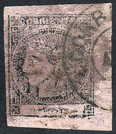 ARGENTINA: GJ.16, Dull Rose, Interesting Translucent Oily Impression, With Double Circle Datestamp Of Corrientes, VF Qua - Corrientes (1856-1880)