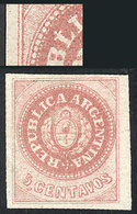 ARGENTINA: GJ.10b, 5c. Without Accent, With Variety: DOT Above The L" (position 56), Excellent!" - Used Stamps