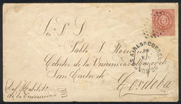 ARGENTINA: GJ.15, 5c. Narrow C, Franking A Cover Sent By "Cabildo De La Universidad" In Buenos Aires To The "Colector De - Usati