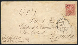 ARGENTINA: GJ.15, 5c. Narrow C, Franking A Cover Sent By "Cabildo De La Universidad" In Buenos Aires To The "Colector De - Used Stamps