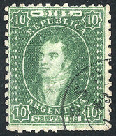 ARGENTINA: GJ.21, 10c. Clear Impression, Spectacular Example! - Usados