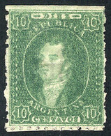 ARGENTINA: GJ.23, 10c. Worn Impression, Superb Example! - Usados