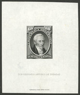 ARGENTINA: GJ.43, 60c. Posadas, DIE Proof By The National Bank Note Co. Printed On Thin Paper, Superb, Rare! - Unused Stamps