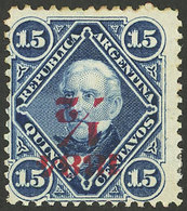 ARGENTINA: GJ.72h, With INVERTED Overprint, Mint Original Gum, VF Quality! - Unused Stamps