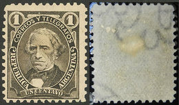 ARGENTINA: GJ.99, 1889 1c. Velez Sarsfield With Very Notable "Globes" Watermark, Mint Without Gum, VF Quality!" - Nuovi