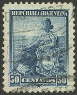 ARGENTINA: GJ.272, 1899 50c. Seated Liberty, COMPOUND PERF 12x11½, VF Quality, Very Rare! - Nuovi