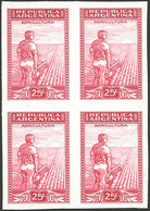 ARGENTINA: GJ.766, 25c. Plowman, Imperforate Pair On Chalky Paper, MNH (+50%), Superb! - Nuovi