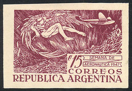 ARGENTINA: GJ.948, 1947 Aeronautics Week, COLOR PROOF, VF Quality, Rare! - Nuovi