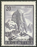 ARGENTINA: GJ.725a, 20P. Fitz Roy Mount With INVERTED Ovpt., MNH, Superb! - Dienstmarken