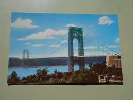 ETATS UNIS NY NEW YORK CITY GEORGE WASHINGTON BRIDGE AND HUDSON RIVER - Hudson River