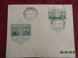 Lettre Fdc De 1956 - Visite Des Souverains De Perse- - Brieven En Documenten