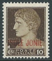 1941 ISOLE JONIE EFFIGIE 10 CENT MNH ** - RA20-5 - Ionische Eilanden